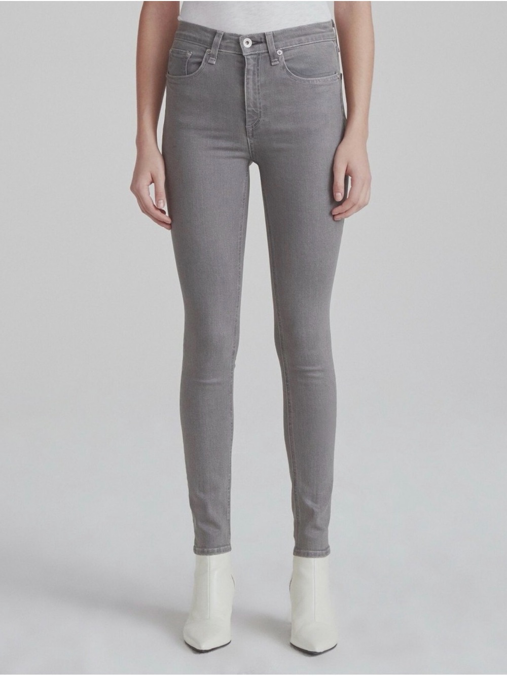 rag & bone Skinny Jeans in Light Grey